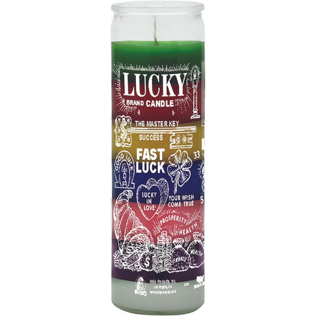 7 Day Glass Candle 7 Color - Fast Luck - Magick Magick.com