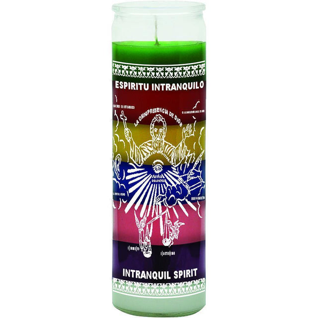 7 Day Glass Candle 7 Color - Intranquil Spirit - Magick Magick.com