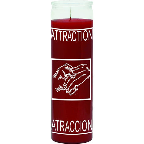 7 Day Glass Candle Attraction - Red - Magick Magick.com