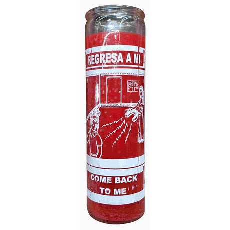 7 Day Glass Candle Come Back to Me - Red - Magick Magick.com