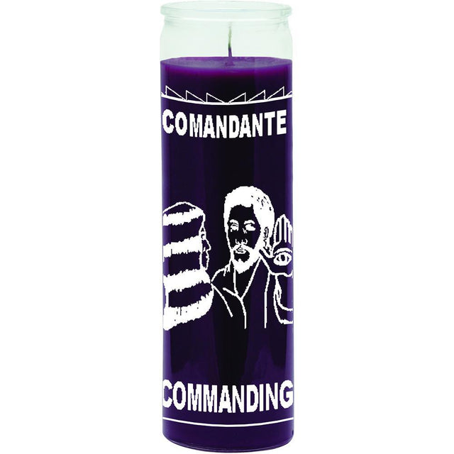 7 Day Glass Candle Commanding - Purple - Magick Magick.com