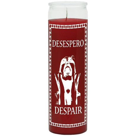 7 Day Glass Candle Despair - Red - Magick Magick.com