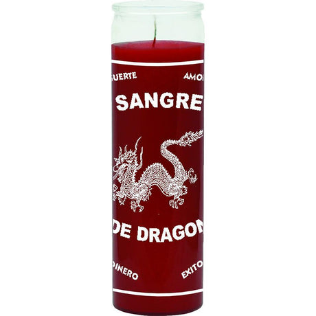 7 Day Glass Candle Dragons Blood - Red - Magick Magick.com