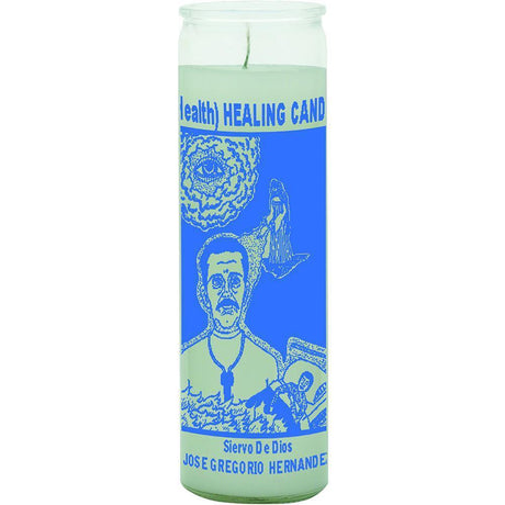 7 Day Glass Candle Healing Hernandez White - Magick Magick.com