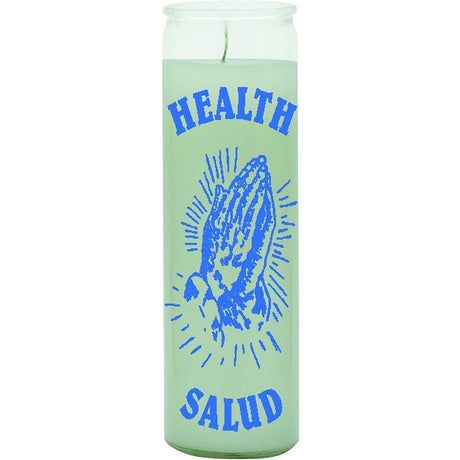 7 Day Glass Candle Health - White - Magick Magick.com