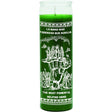 7 Day Glass Candle Helping Hand - Green - Magick Magick.com
