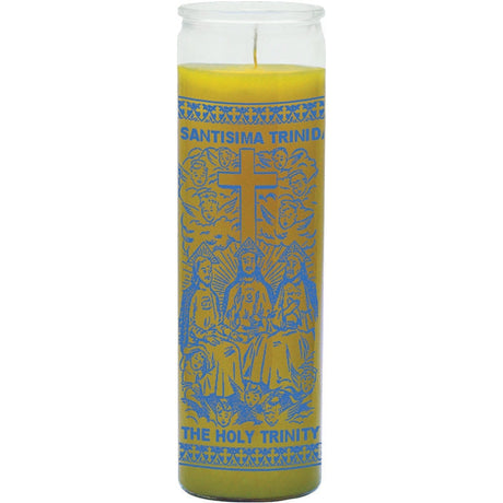 7 Day Glass Candle Holy Trinity - White - Magick Magick.com