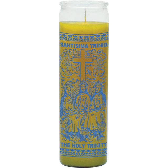 7 Day Glass Candle Holy Trinity - White - Magick Magick.com