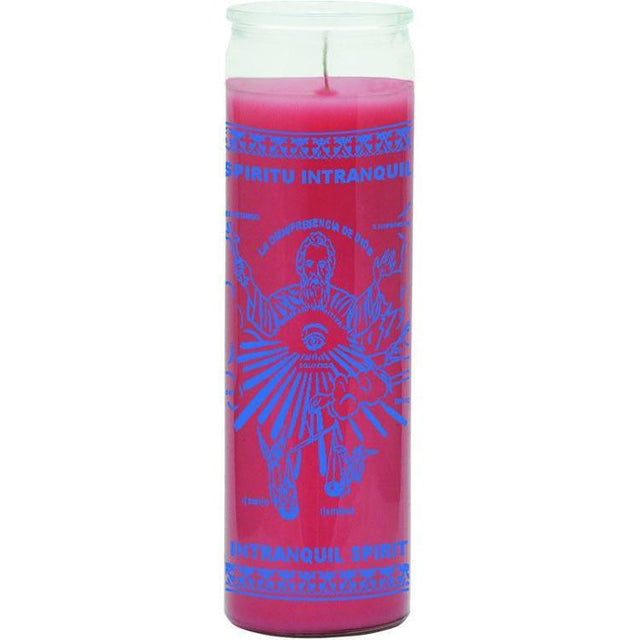 7 Day Glass Candle Intranquil Spirit - Pink - Magick Magick.com
