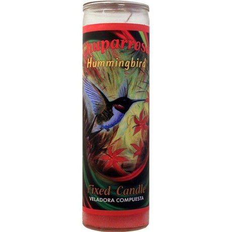 7 Day Glass Candle Mystical Fixed - Hummingbird - Magick Magick.com