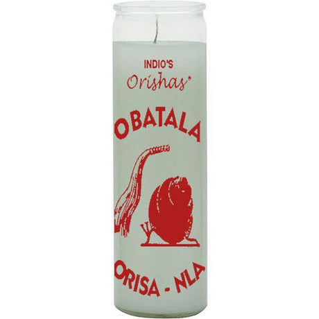 7 Day Glass Candle Orishas Obatala - White - Magick Magick.com