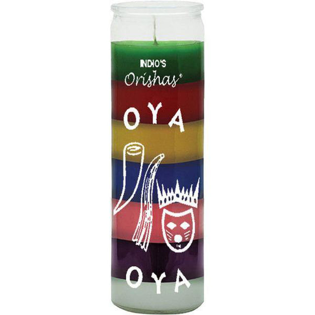 7 Day Glass Candle Orishas Oya - 7 Colors - Magick Magick.com