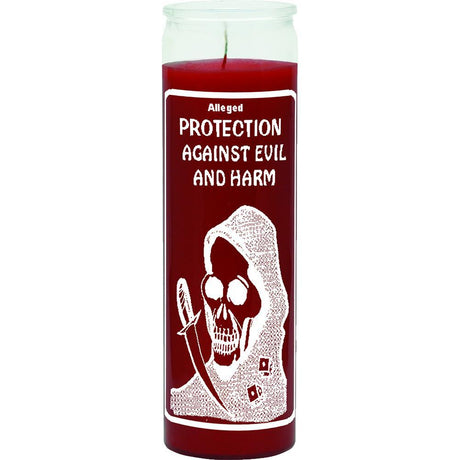 7 Day Glass Candle Protection Against Evil - Red - Magick Magick.com