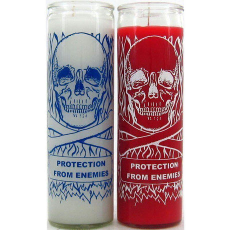 7 Day Glass Candle Protection from Enemies - Red - Magick Magick.com