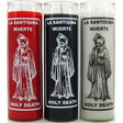 7 Day Glass Candle Santisima Muerte / Holy Death - White - Magick Magick.com