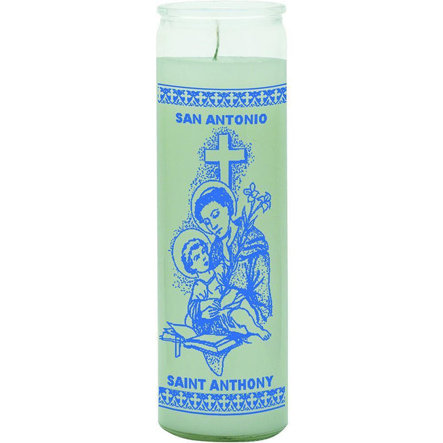 7 Day Glass Candle St. Anthony - White - Magick Magick.com