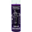 7 Day Glass Candle Tied Up / Nailed - Purple - Magick Magick.com