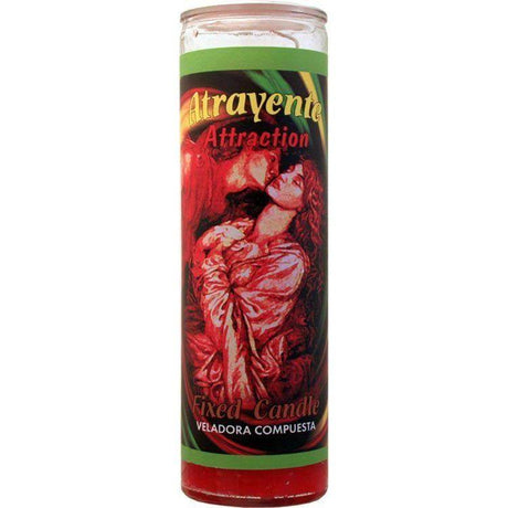 7 Day Glass Candle Velas Misticas - Attraction - Red - Magick Magick.com
