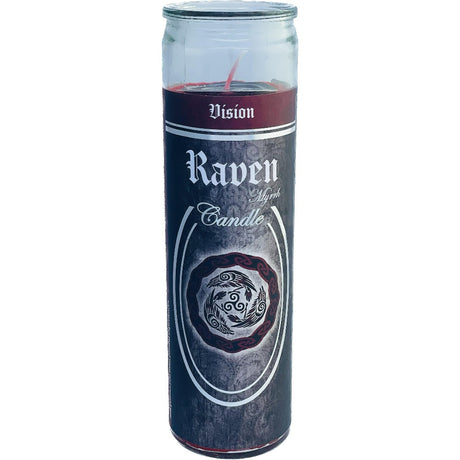 7 Day Glass Ritual Candle - Raven - Myrrh - Magick Magick.com