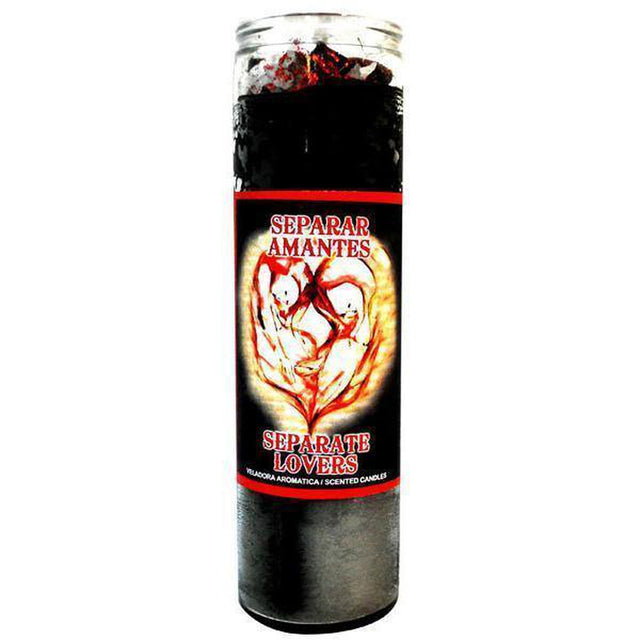 7 Day Glass Scented Cocktail Candle - Separate Lovers - Black - Magick Magick.com