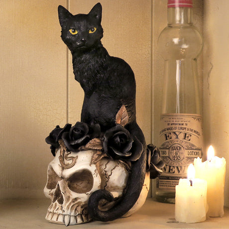 7" Grimalkins Ghost Cat Statue - Magick Magick.com