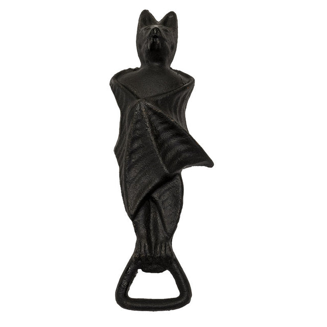 7" Hanging Bat Cast Iron Bottle Opener - Magick Magick.com