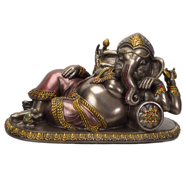 7" Hindu Statue - Lying Ganesha - Magick Magick.com