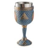 7" Resin & Stainless Steel Chalice / Goblet - Masonic - Magick Magick.com