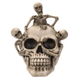 7" Skeleton Statue - Skull with Three Skeletons - Magick Magick.com