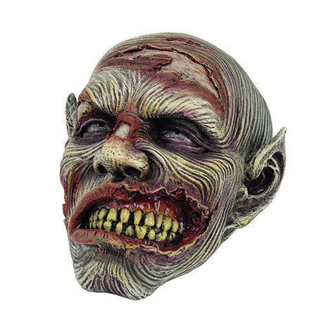 7" Smiling Zombie Skull Resin Statue - Magick Magick.com