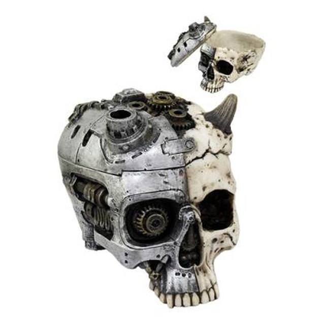 7" Steampunk Skull Display Box - Magick Magick.com