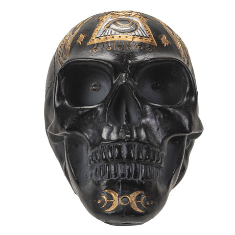 7.2" Occult Skull Statue (LED Light Up) - Magick Magick.com