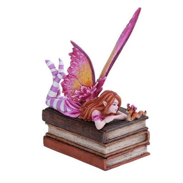 7.25" Fairy Statue - Book Club Fae - Magick Magick.com