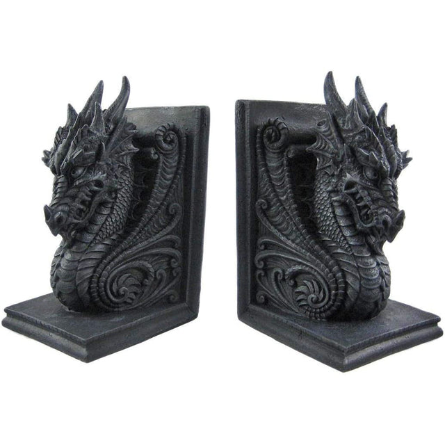 7.25" Gothic Dragon Bookends (Pair) - Magick Magick.com