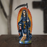 7.25" Santa Muerte Blue Statue - Magick Magick.com