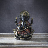 7.4" Hindu Statue - Ganesha Writing on Sacred Scroll - Magick Magick.com