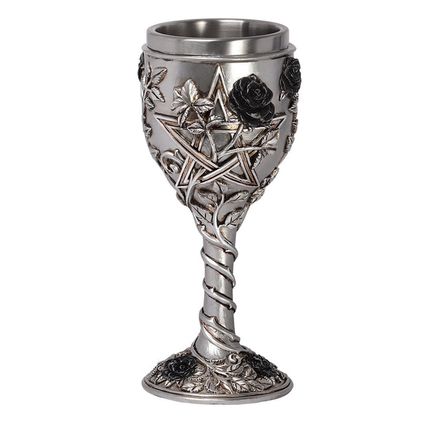 7.4" Resin & Stainless Steel Chalice / Goblet - Ruah Vered Goblet - Magick Magick.com