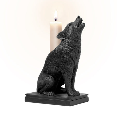 7.4" Ulula Noctis Wolf Candle Holder - Magick Magick.com