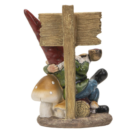 7.48" Gnome Statue - Free Weeds - Magick Magick.com