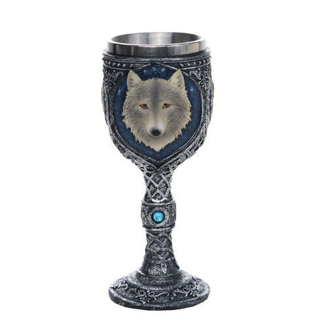 7.5" Chalice / Goblet - Wolf - Magick Magick.com