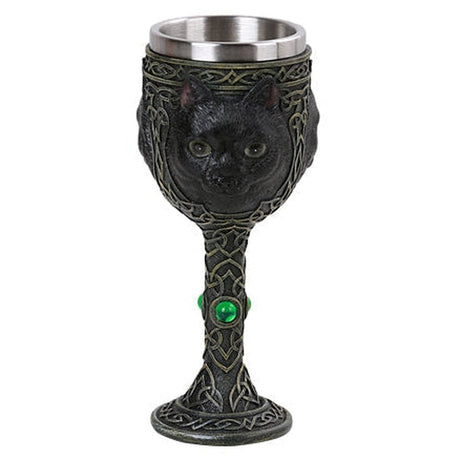 7.6" Chalice / Goblet - Black Cat - Magick Magick.com