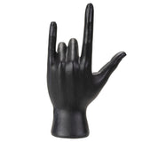 7.6" Palmistry Hand Statue - Black Rock On - Magick Magick.com