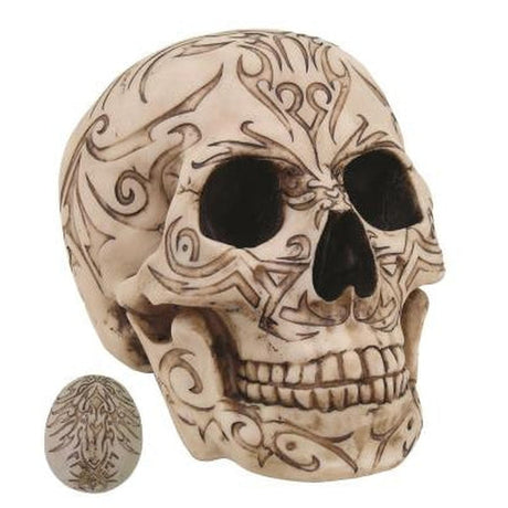 7.6" Tribal Skull Statue - Magick Magick.com