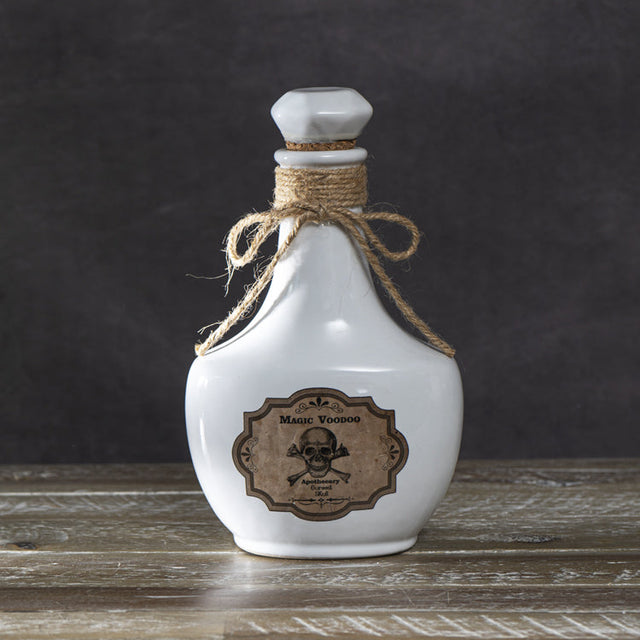 7.8" Ceramic Bottle - Magic Voodoo - Magick Magick.com