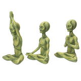 8" Alien Statue - Yoga (Set of 3) - Magick Magick.com