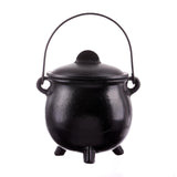 8" Cast Iron Cauldron with Lid - Magick Magick.com