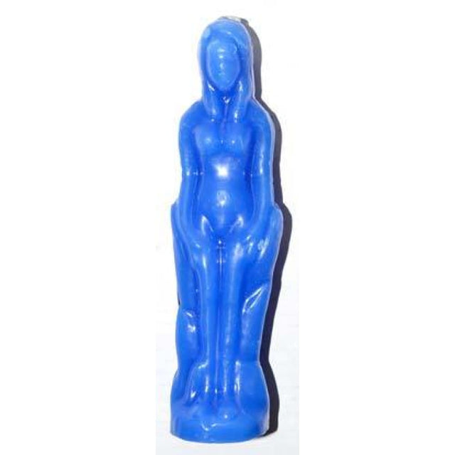 8" Female Candle - Blue - Magick Magick.com