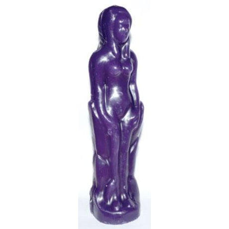 8" Female Candle - Purple - Magick Magick.com
