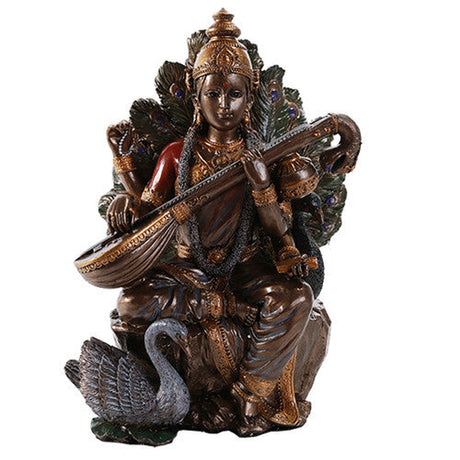 8" Hindu Statue - Saraswati - Magick Magick.com