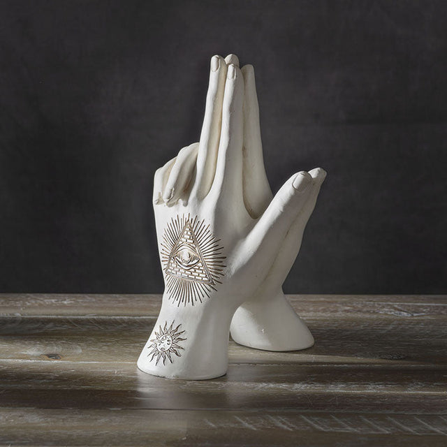 8" Palmistry Hand Statue - Pointed Fingers - Magick Magick.com